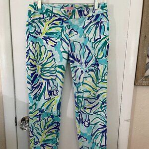 Lilly Pulitzer Colorful Bright Color Pants Size  4